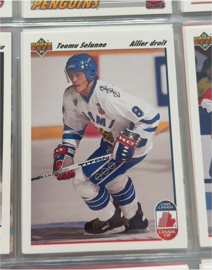 1992 Upper Deck #92 Teemu Selanne — front