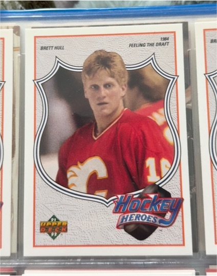 1992 Upper Deck Hockey Heroes #1 Brett Hull — front