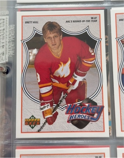 1991 Upper Deck #86-87 Brett Hull — front