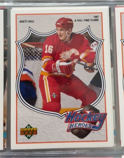 1991 Upper Deck Hockey Heroes #1987 Brett Hull — front