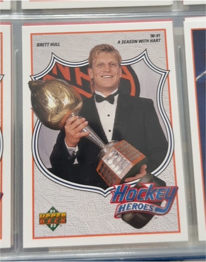 1991 Upper Deck Hockey Heroes #30-91 Brett Hull — front