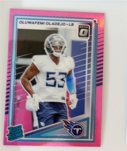 2021 Donruss Optic #LB Oluwafemi Oladejo — front