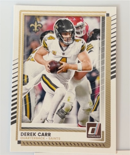 2022 Donruss #4 Derek Carr — front