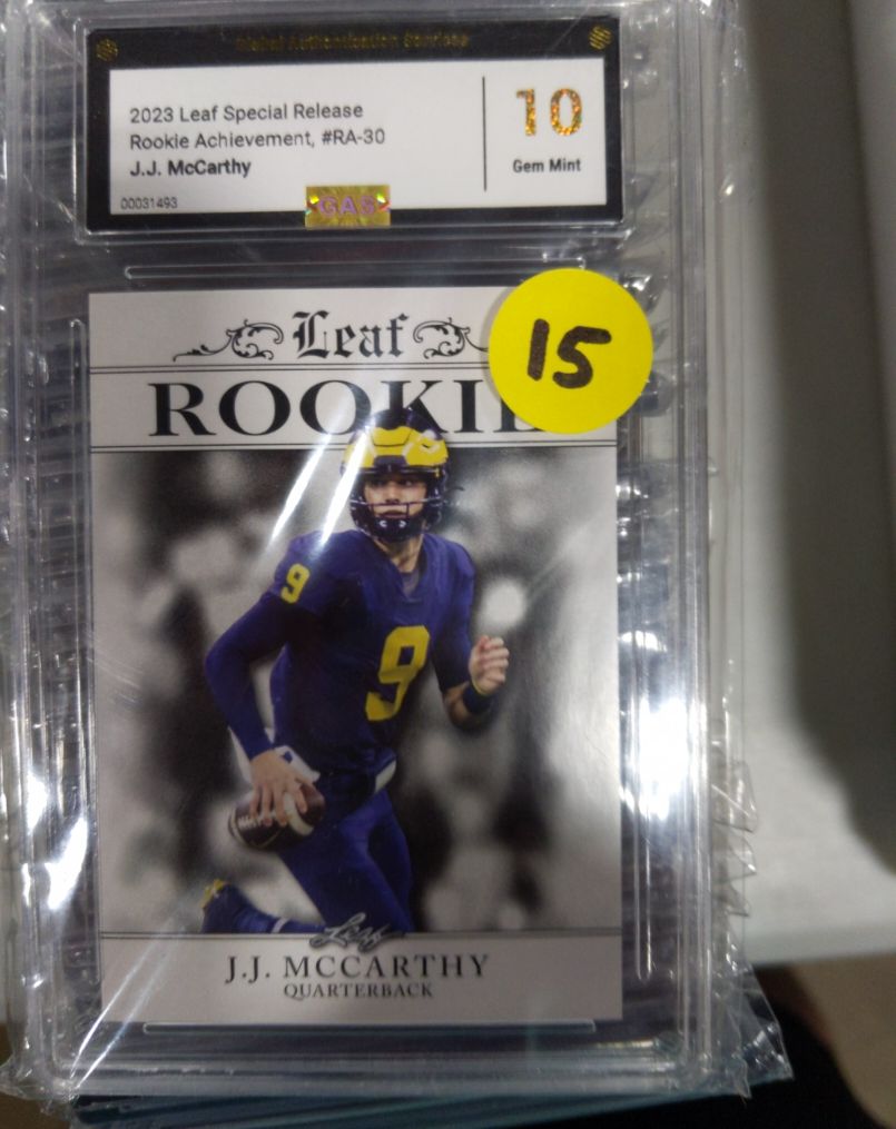 2023 Leaf Special Release Rookie Achievement #RA-30 J.J. McCarthy — front