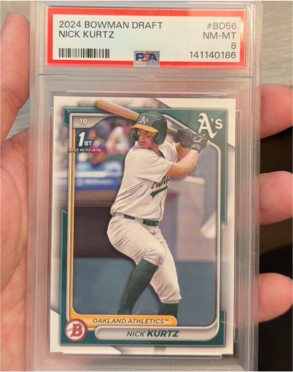 2024 Bowman Draft #BD56 Nick Kurtz — front
