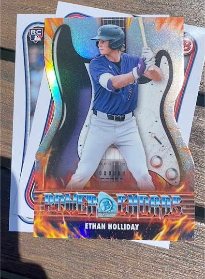 2022 Bowman Power Chords #PC-1 Ethan Holliday — front