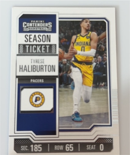 2022 Panini Contenders Season Ticket Tyrese Haliburton — front