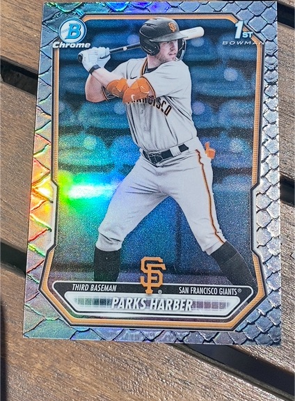 2021 Bowman Chrome #1st Bowman Parks Harber — front