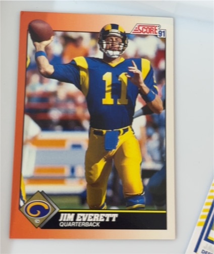1991 Score #11 Jim Everett — front