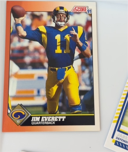 1991 Score #11 Jim Everett — front