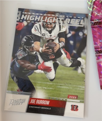 2022 Prestige Highlight Reel Joe Burrow — front