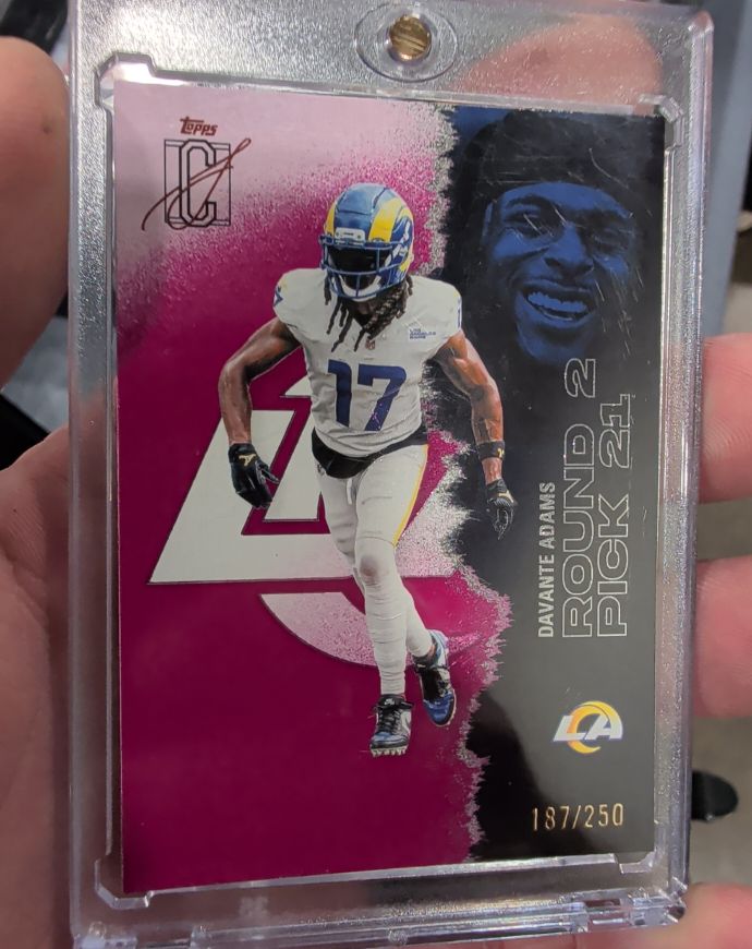 2022 Topps DC Davante Adams #187 — front
