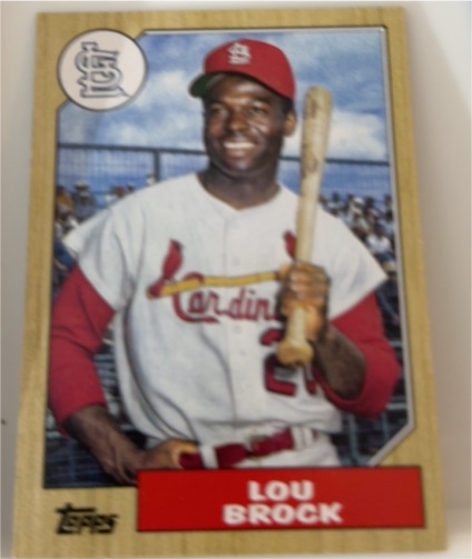 1987 Topps #440 Lou Brock — front