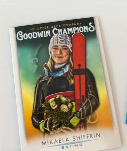2020 Upper Deck Goodwin Champions Mikaela Shiffrin — front