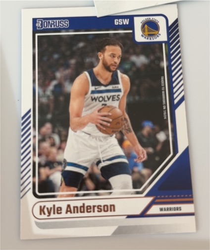 2022 Donruss #GSW Kyle Anderson — front
