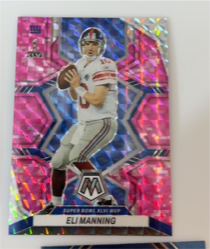 2020 Panini Mosaic Super Bowl XLVI MVP #SB-1 Eli Manning — front