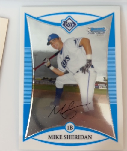 2004 Bowman Chrome #1B Mike Sheridan — front