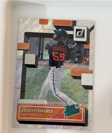 2022 Donruss Rated Prospect #RP-1 Jairo Pomares — front