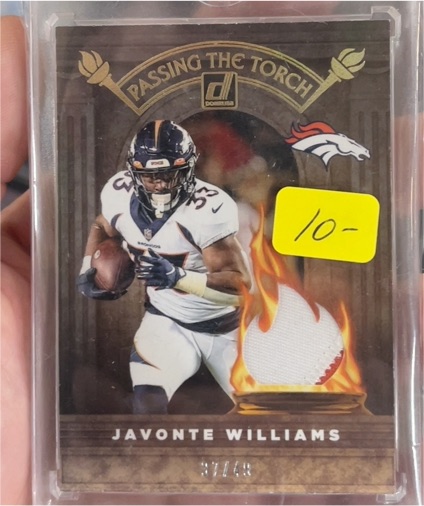 2021 Donruss Passing The Torch #PT-JW Javonte Williams — front