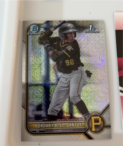 2021 Bowman Chrome #55 Yordany De Los Santos — front
