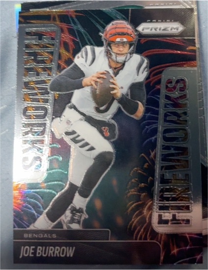 2021 Panini Prizm Fireworks #Joe Burrow — front