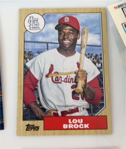1987 Topps #300 Lou Brock — front