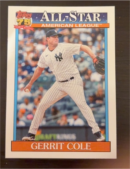 2023 Topps 75 Years Baseball All-Star American League #AS-AL Gerrit Cole — front