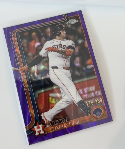 2022 Topps Chrome Purple Refractor #A-205 Victor Caratini — front