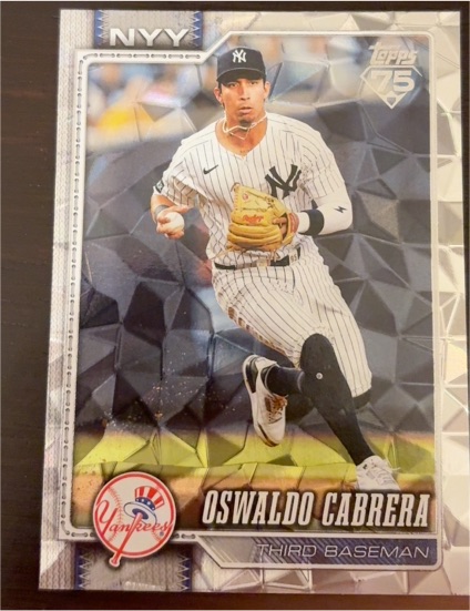 2022 Topps 75 #NYY-OC Oswaldo Cabrera — front