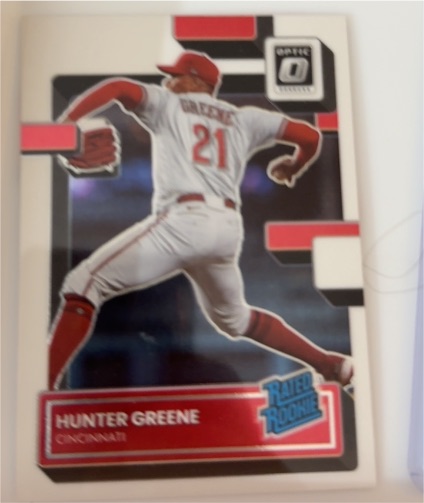 2020 Donruss Optic #21 Hunter Greene — front