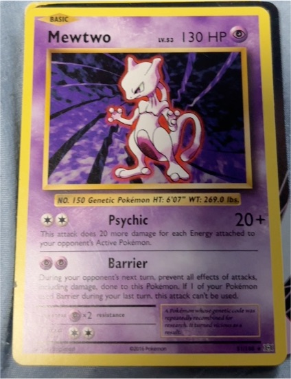 2016 Pokémon Mewtwo — front