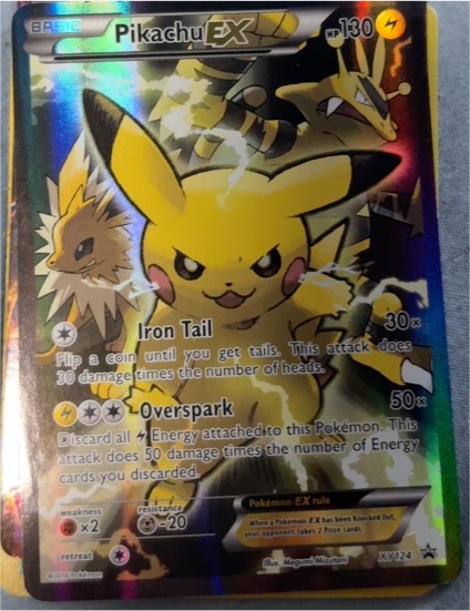 2016 Pokémon XY #124 Pikachu EX — front