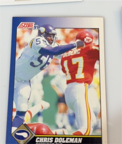 1991 Score #55 Chris Doleman — front
