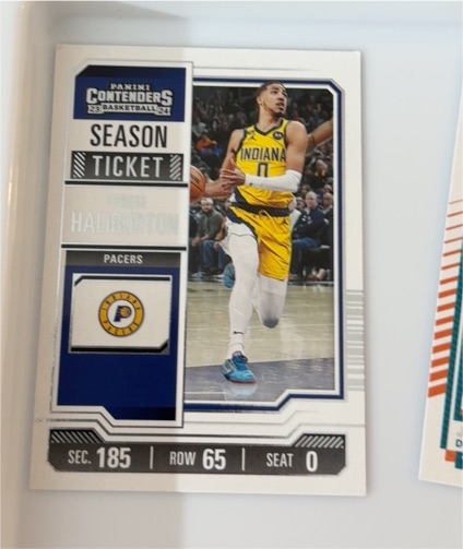 2021 Panini Contenders Basketball Season Ticket Tyrese Haliburton — front