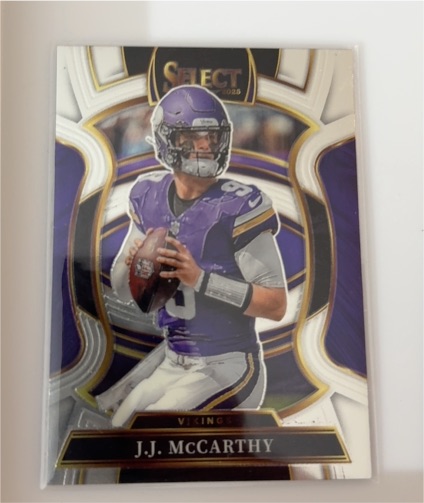 2023 Select #J.J. McCarthy Minnesota Vikings — front