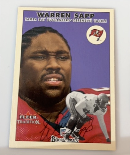 1991 Fleer Tradition Warren Sapp — front