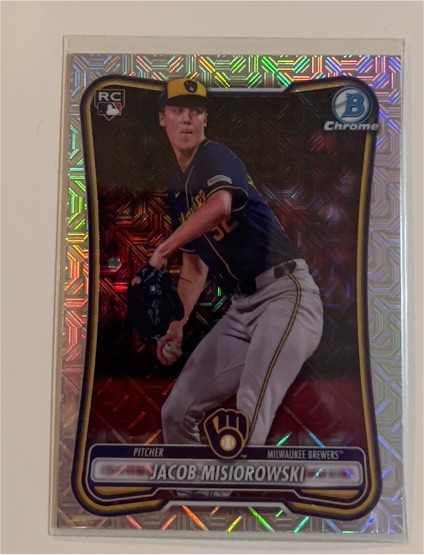 2022 Bowman Chrome #BCP-32 Jacob Misiorowski — front