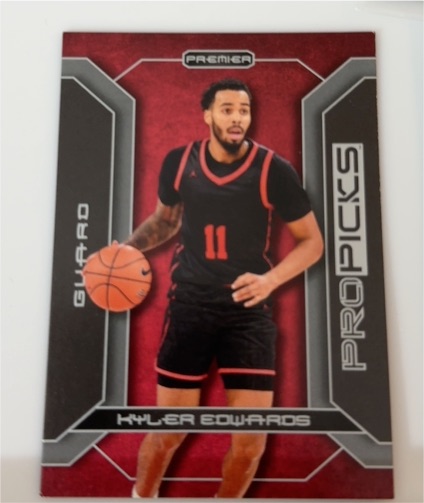 2021 Panini Premier Pro Pics Kyler Edwards — front