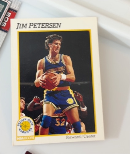 1989 NBA Hoops #32 Jim Petersen — front