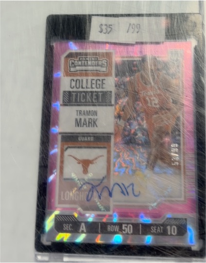 2021 Panini Contenders College Ticket #CT-TRAMON Tramon Mark — front