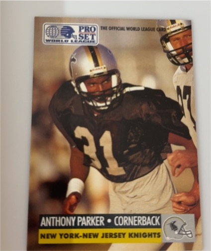 1991 Pro Set World League #31 Anthony Parker — front