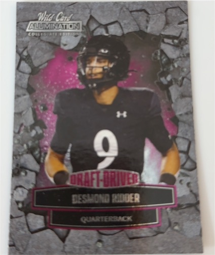2021 Wild Card Alumination Draft-Driver Desmond Ridder — front