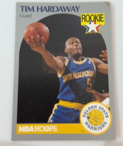1990 NBA Hoops #5 Tim Hardaway Rookie — front