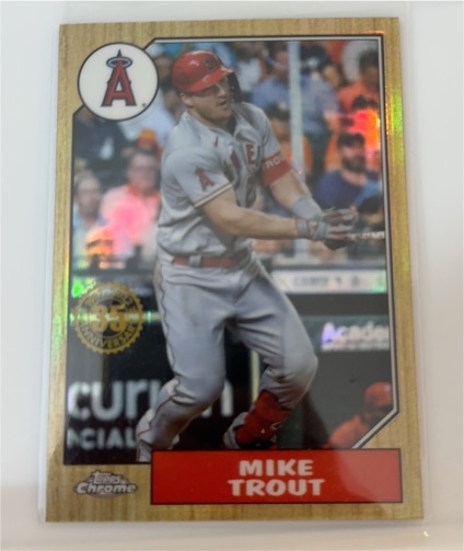 2021 Topps Chrome #35 Mike Trout — front