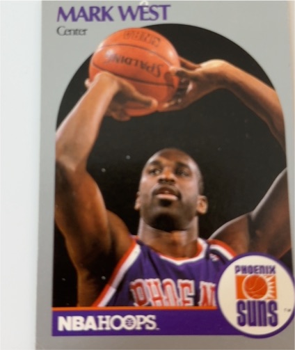 1990 NBA Hoops #137 Mark West — front