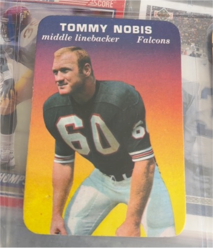 1971 Score #60 Tommy Nobis — front