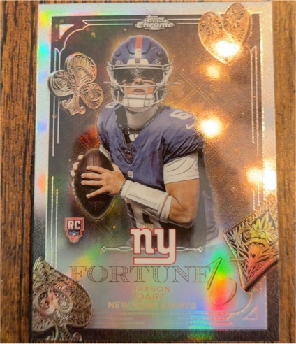 2023 Topps Chrome Fortune #F-6 Jaxson Dart — front