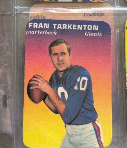 1967 Topps #20 Fran Tarkenton — front