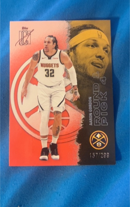 2020 Topps City Edition #Round Pick 4 Aaron Gordon — front