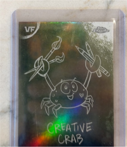 Topps Chrome Creative Crab — front